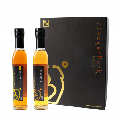 현미/녹차흑초혼합세트 A (현미흑초 250ml × 1, 녹차흑초 250ml × 1)